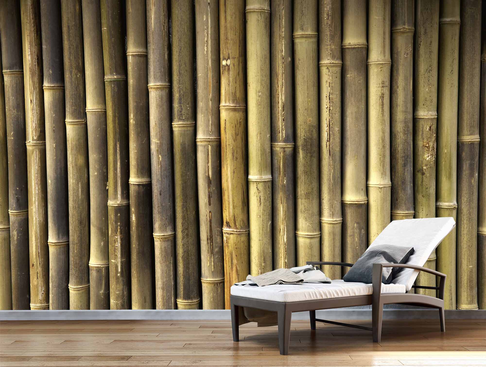 Wallpaper Mural Bamboo Wall | Muralunique