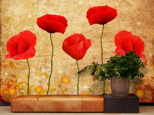 Poppies 10.5' x 8' (3,20m x 2,44m)