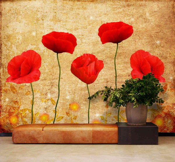 Poppies 10.5' x 8' (3,20m x 2,44m)