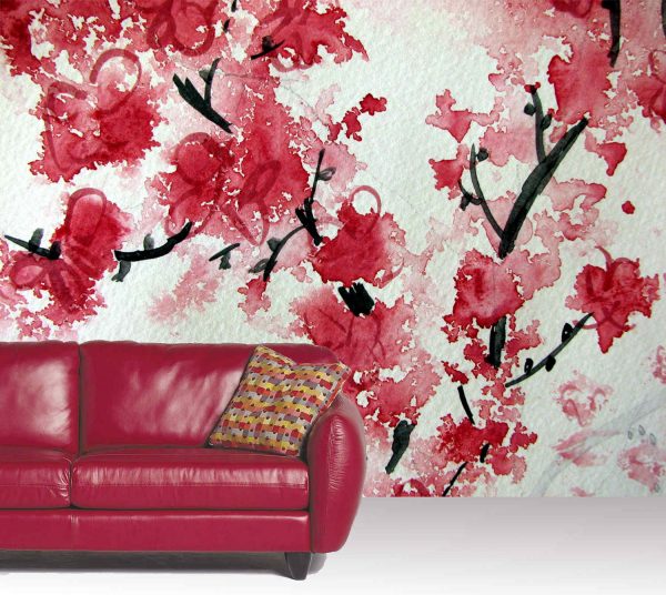 Cherry Blossom Aquarelle 10.5' x 8' (3,20m x 2,44m)