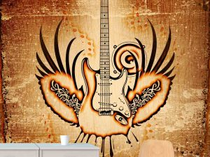 Grunge Winged Guitar 6' x 8' (1,83m x 2,44m)