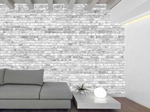 Old Brick Wall (Black and White Lighter Version) 12' x 8' (3,66m x 2,44m)