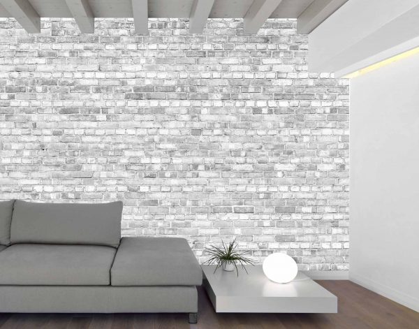Old Brick Wall (Black and White Lighter Version) 12' x 8' (3,66m x 2,44m)