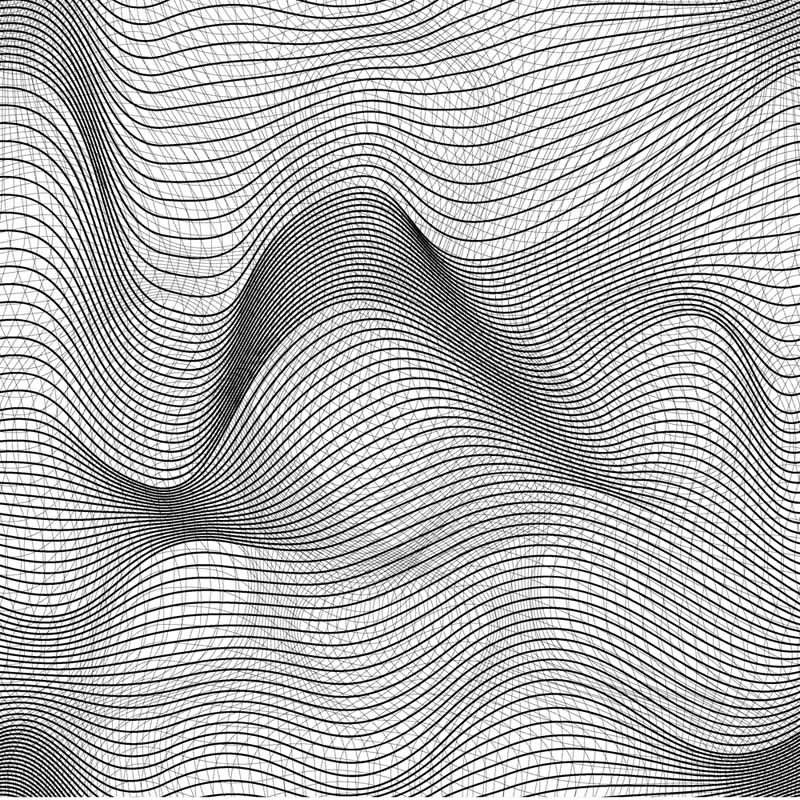 Wallpaper Mural Geometric Waves | Muralunique