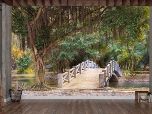 Bridge in a Park near Mua Cave in Ninh Binh, Vietnam 12' x 8' (3,66m x 2,44m)