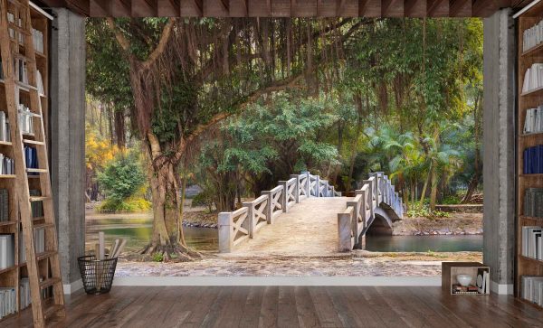 Bridge in a Park near Mua Cave in Ninh Binh, Vietnam 12' x 8' (3,66m x 2,44m)