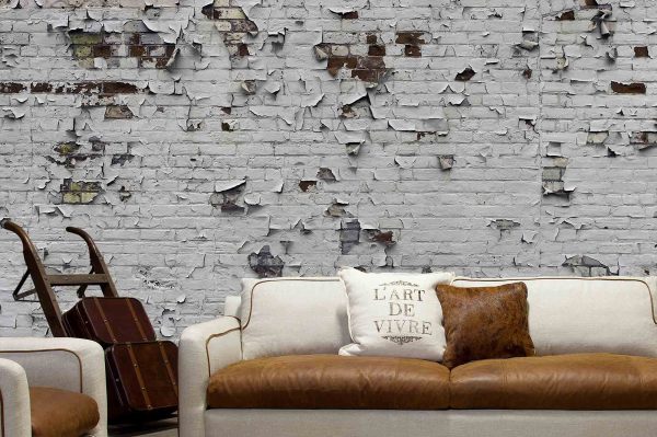 Peeling Paint Brick Wall 18' x 9' (5,50m x 2,75m)