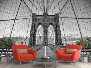 A Walk on the Brooklyn Bridge 12' x 8' (3,66m x 2,44m)