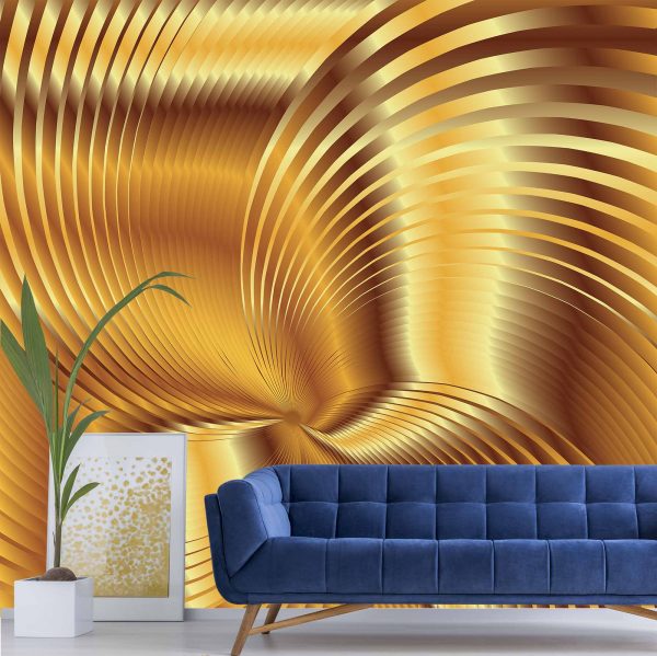 Wallpaper Mural Gold Muralunique