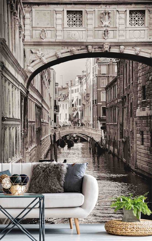 Bridge of Sighs, Venice (Sepia) 6' x 9' (1,83m x 2,75m)