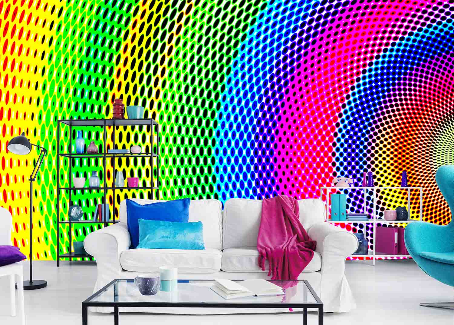 Abstract Multicolored Gradient 12' x 8' (3,66m x 2,44m)