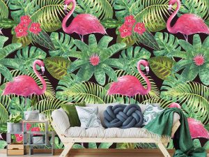 Pink Flamingos 9' x 9' (2,75m x 2,75m)