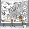 Antique Map of Europe 7.5' x 6' (2,29m x 1,83m)