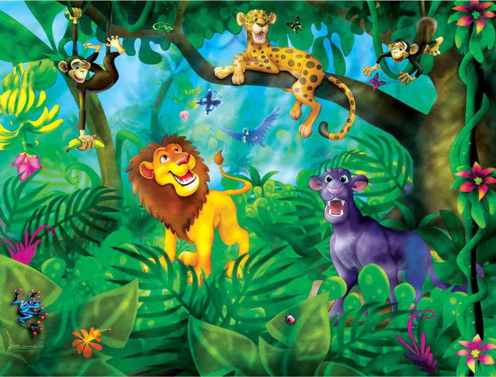 Jungle Cats 10.5' x 8' (3,20m x 2,44m) .