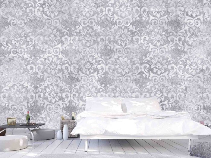 Faux Damask Lilac 12' x 8' (3,66m x 2,44m)