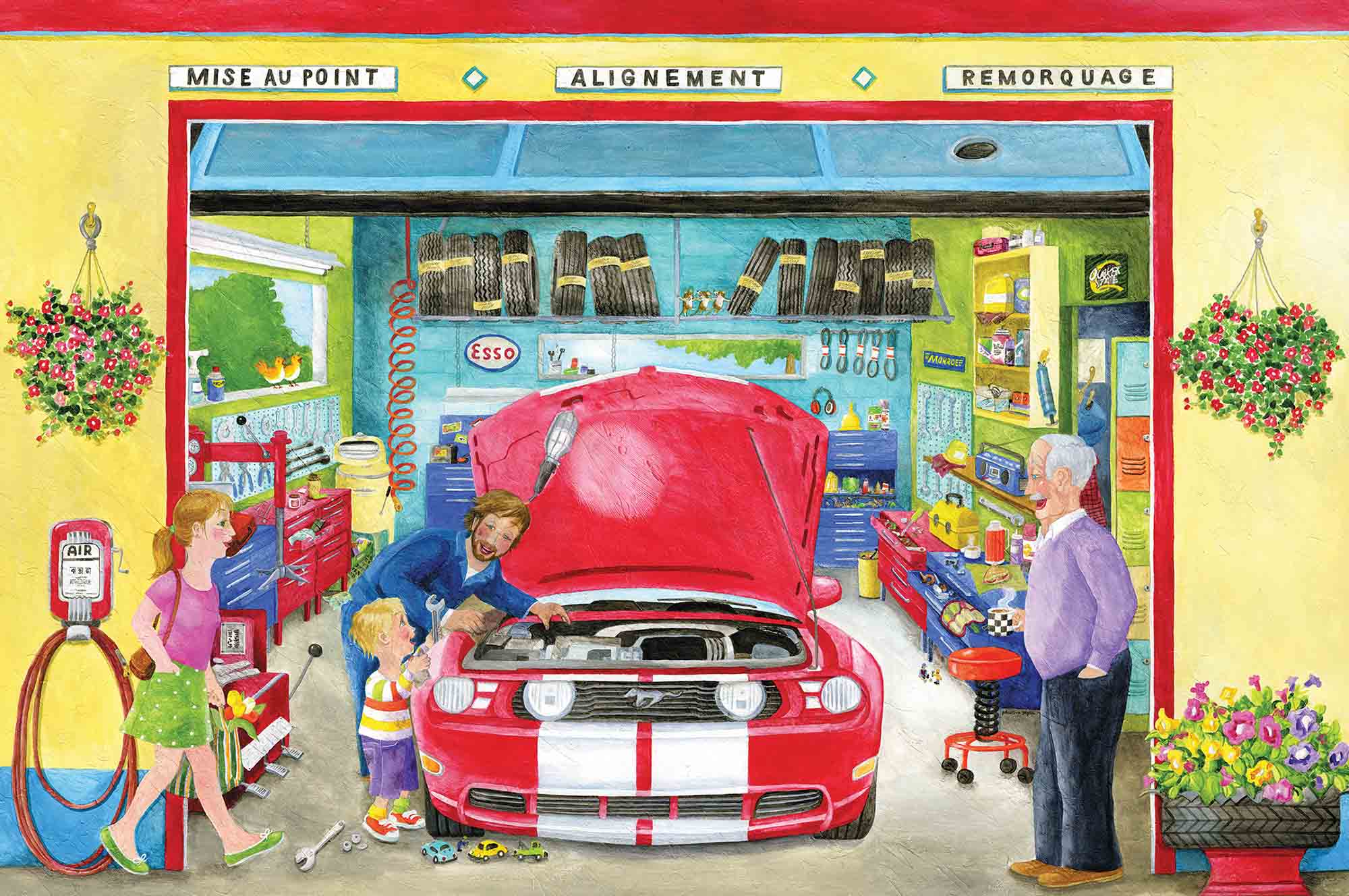 Service Station wall mural