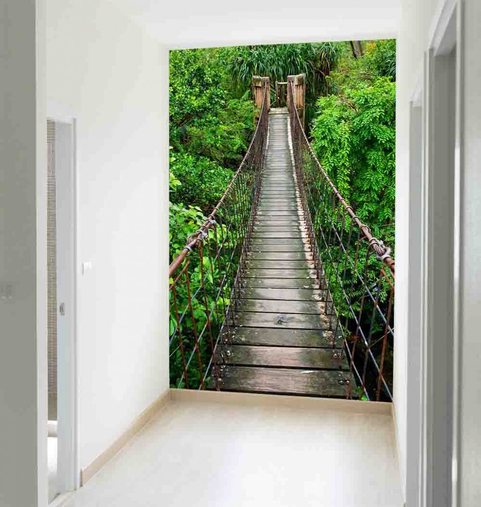Wallpaper Mural Rope Walkway | Muralunique