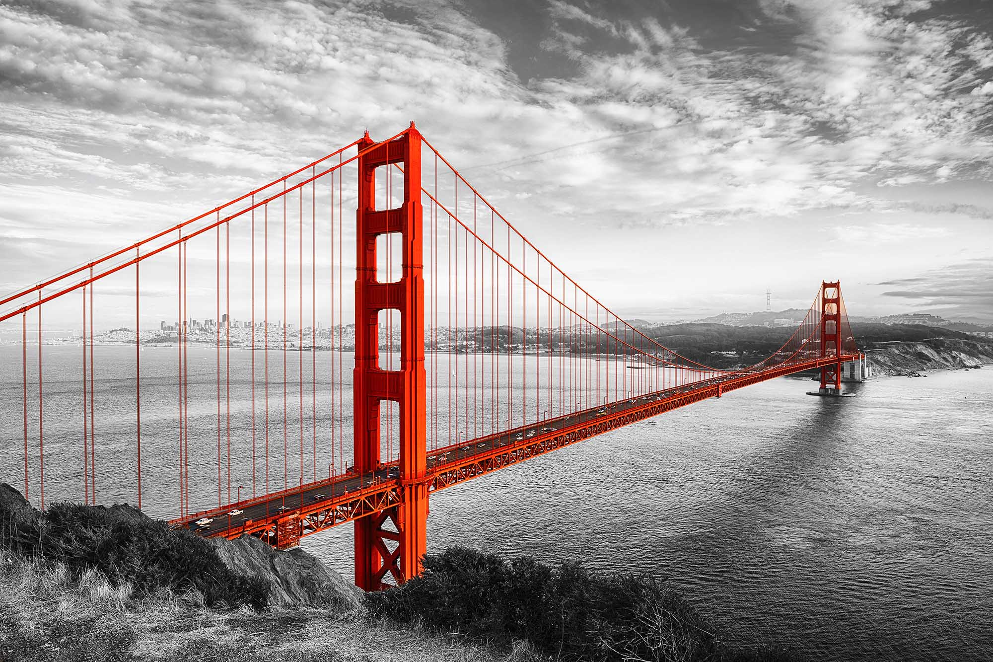 Wallpaper Mural Golden Gate Bridge in San Francisco | Muralunique
