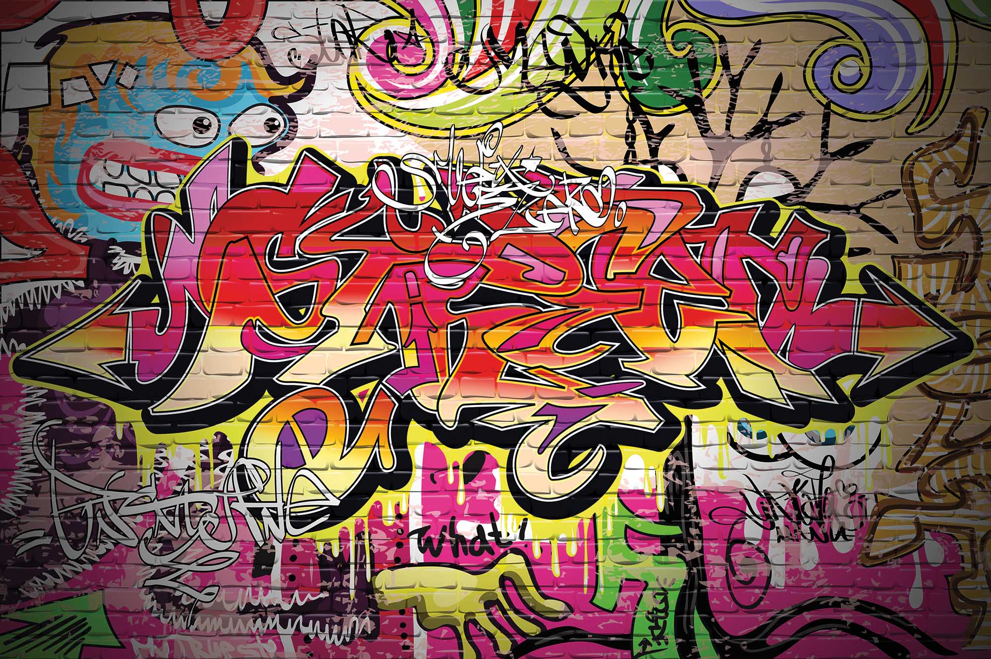 1398VE Papier peint photo Papier Peint Photo Graffiti Garçons Art Urbain 