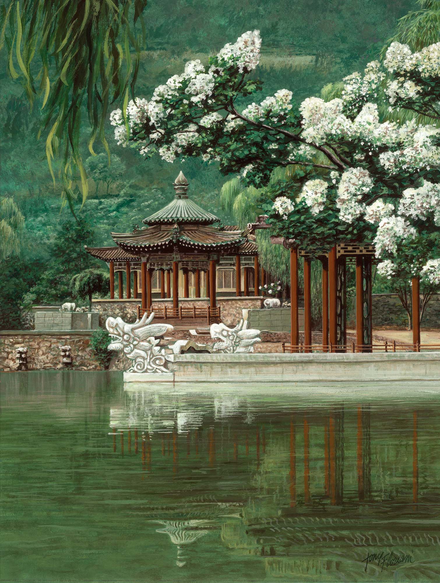 Wallpaper Mural Oriental Garden | Muralunique Wallpaper Mural Oriental Garden | Muralunique