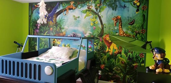 Poster Animaux de la Jungle. Décoration Chambre Enfant. Thème Jungle.