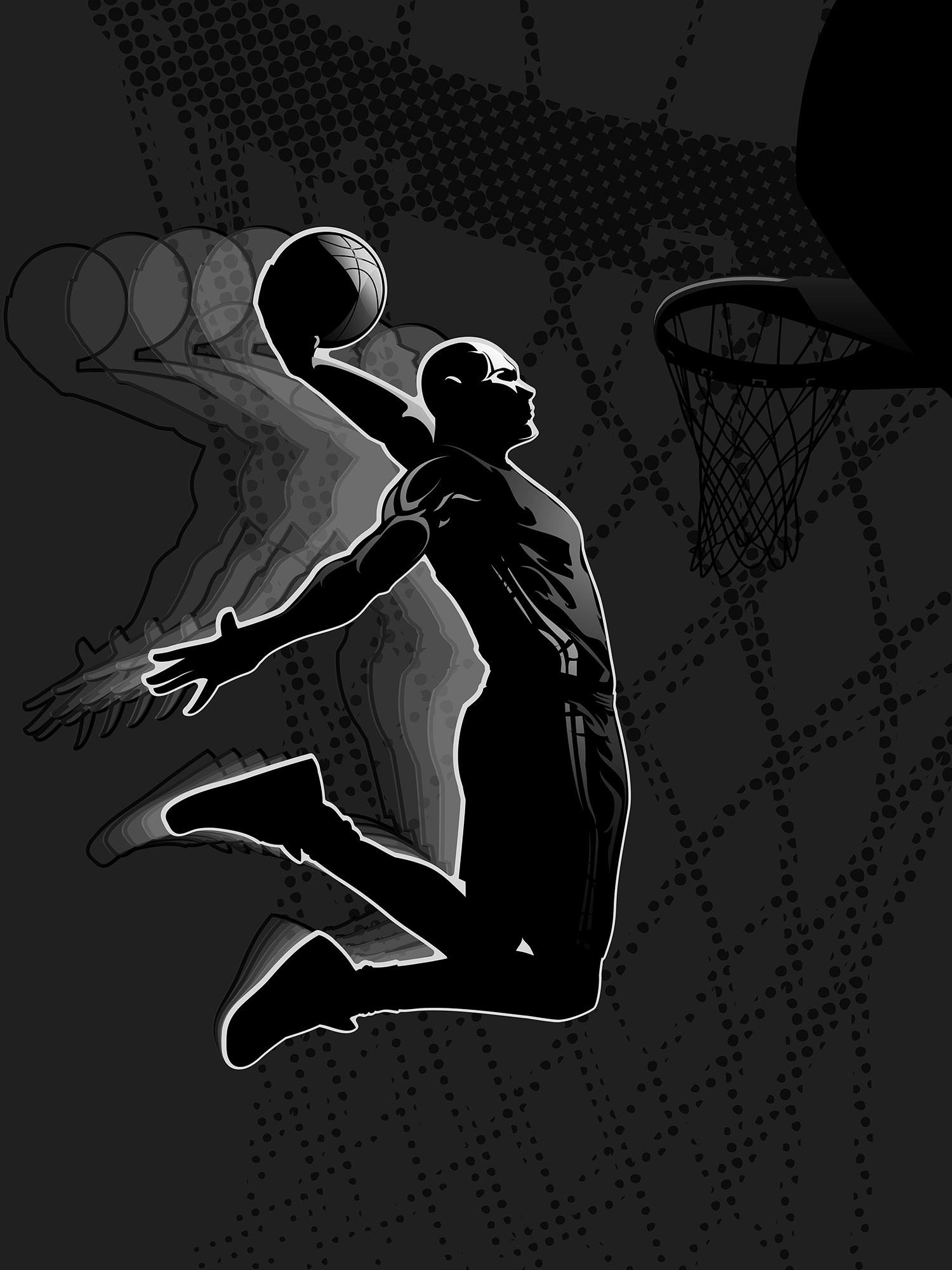 basketball dunk wallpaper