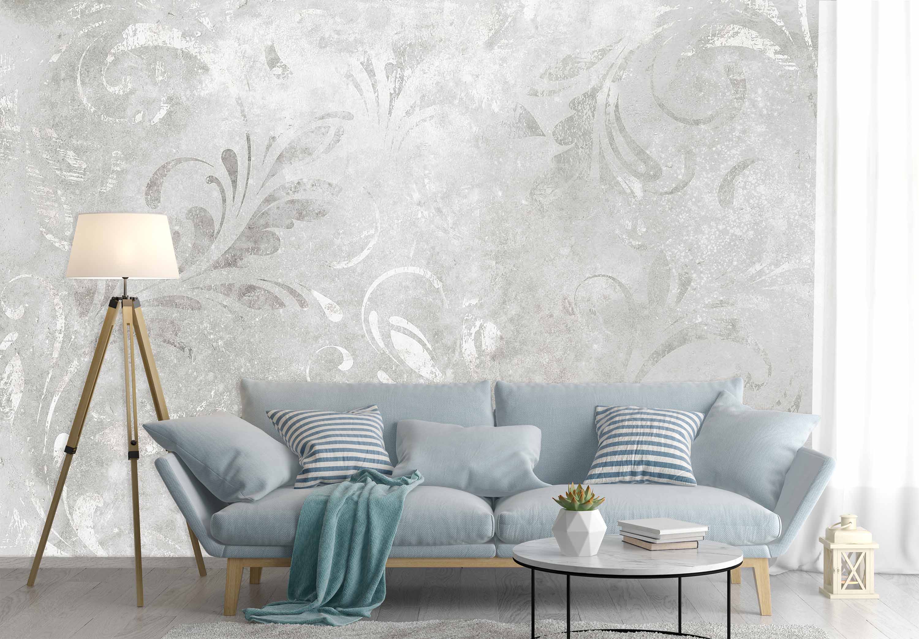 Wallpaper Mural Eroded Damask | Muralunique Wallpaper Mural Eroded Damask | Muralunique