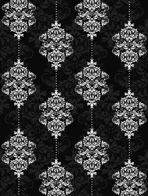 damask dark mural