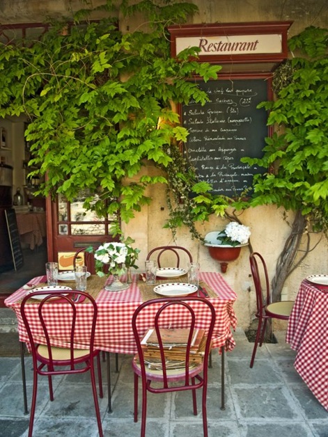 french bistro wall mural
