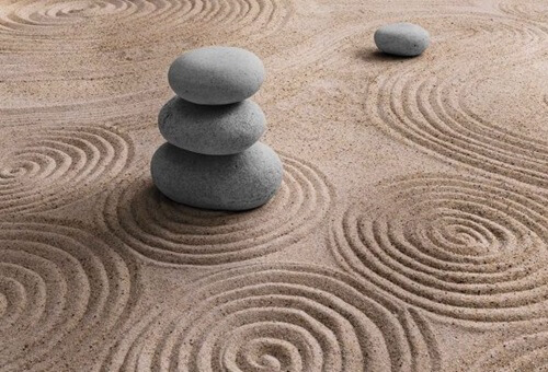 Zen Sand Garden Mural