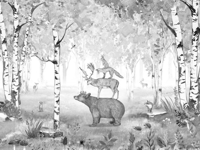 Roi des Ours – Noir et Blanc