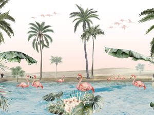 Oasis de Flamants Roses