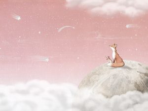 Renard sur la Lune – Rose