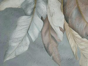 Plumes sur béton