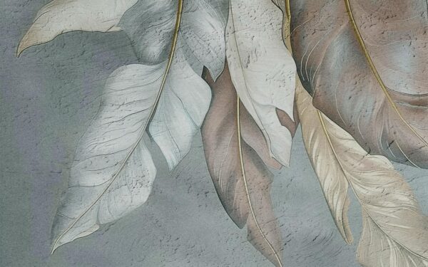 Plumes sur béton