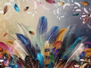 Explosion de plumes