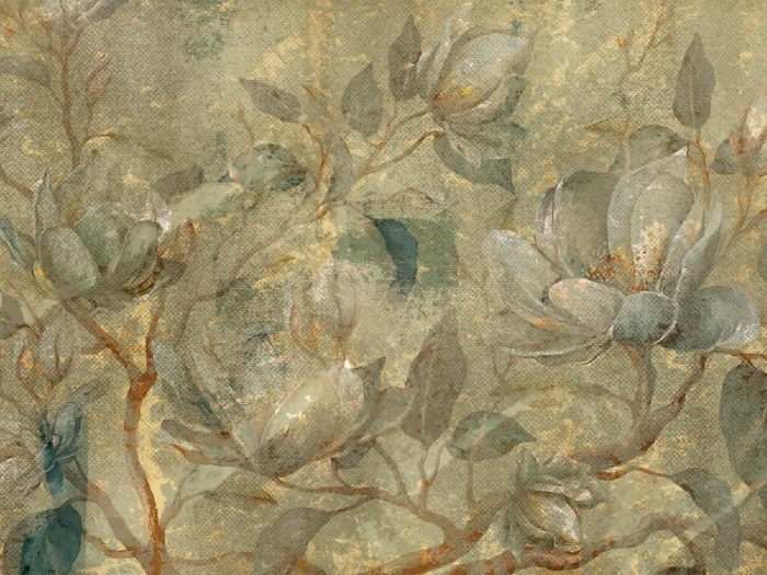 Roses sauvages sur tissu