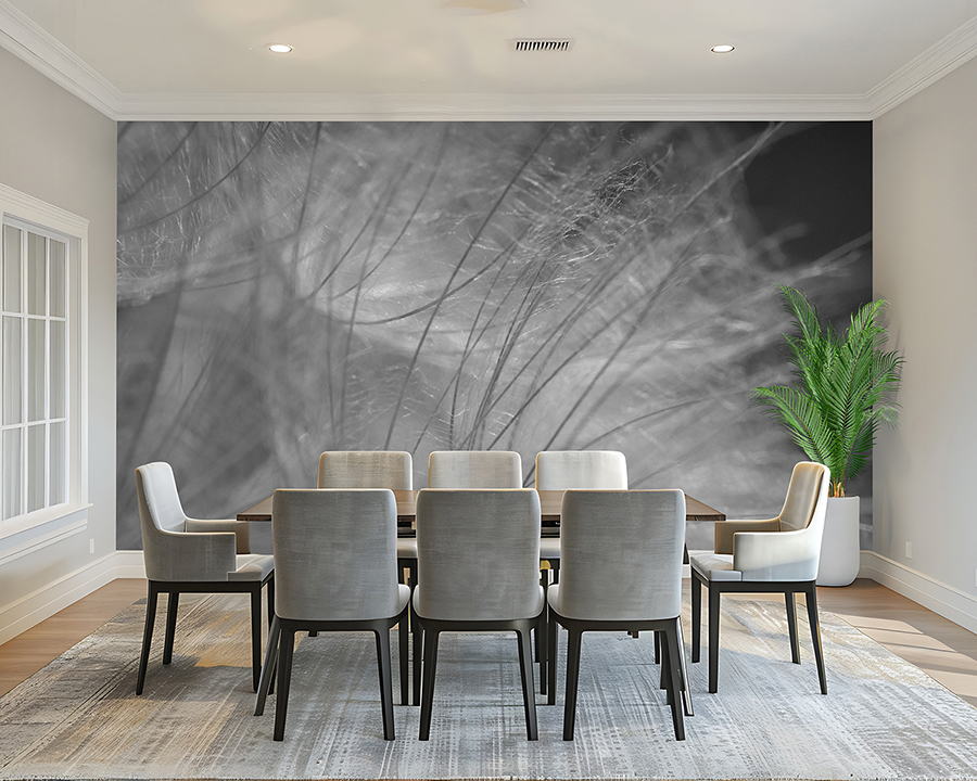 Botanical Whisper - black & white