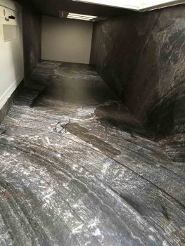 Murale du Bouclier Canadien à l'Intérieur d'une Cage d'Ascenseur  (Ascenseur en Vitre)