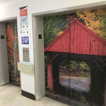 Projet de murales sur ascenseurs au Manoir de l'Âge d'Or (Montréal)